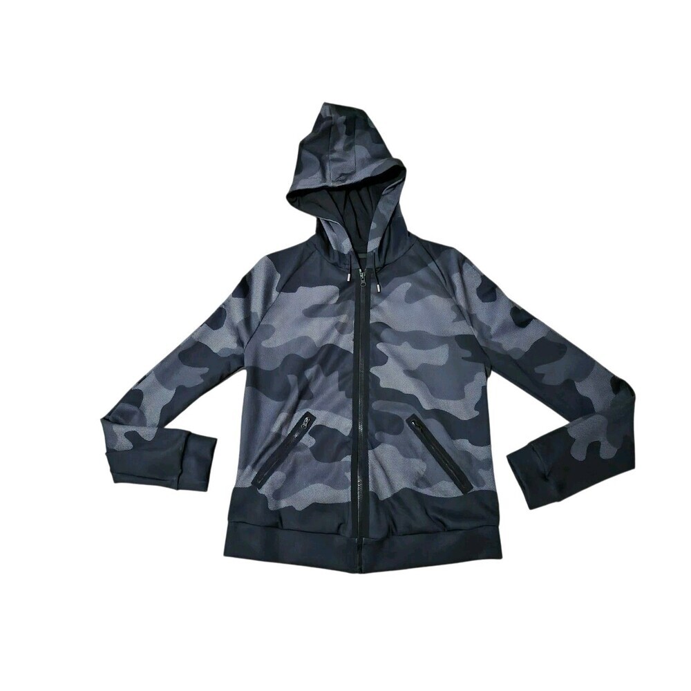 Ultra Cor Womens Size 10 Jacket Camo Nylon Stretchy Athlesiure Gym $275